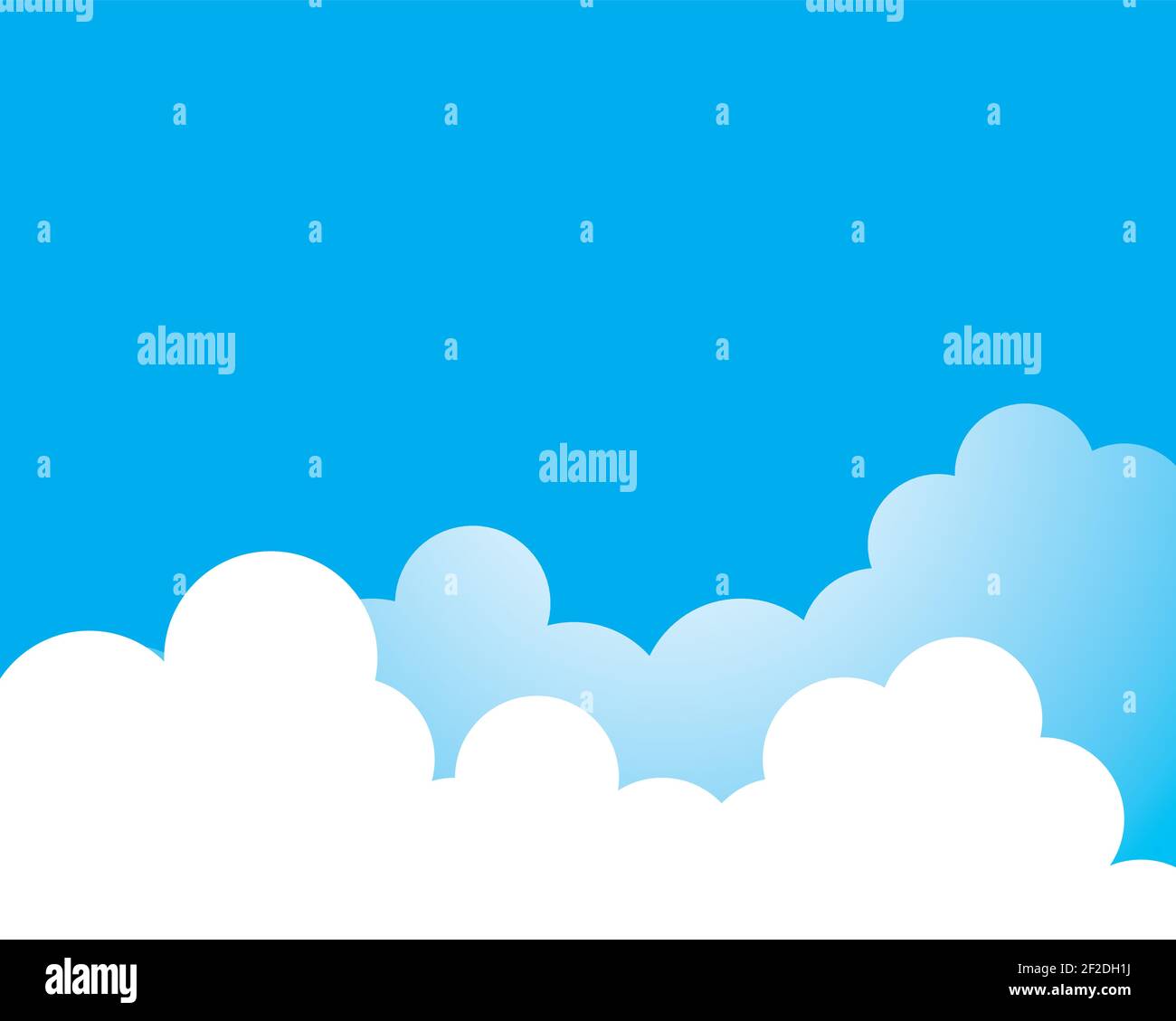 Blue sky with cloud clouds formation Stock Vector Images - Alamy