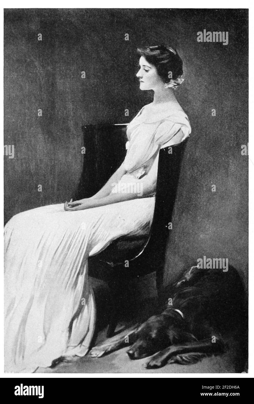 Miss R Welsh Portrait of Miss R by John White Alexander Stock Photo - Alamy