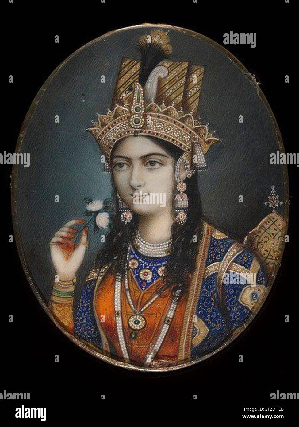 Portrait of Mumtaz Mahal (Arjumand Banu Begum Stock Photo Alamy