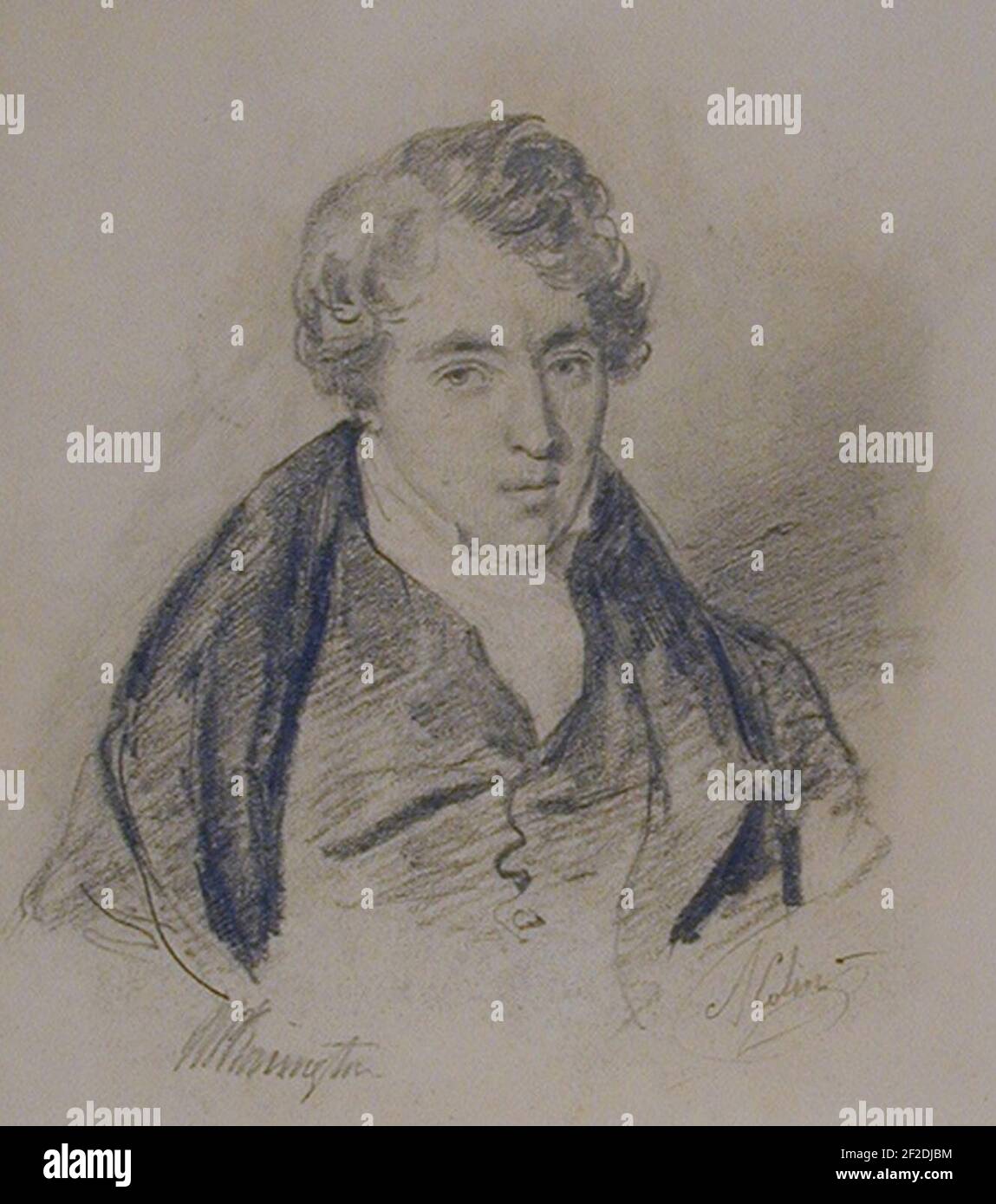 Portrait of Richard Parkes Bonington Stock Photo Alamy