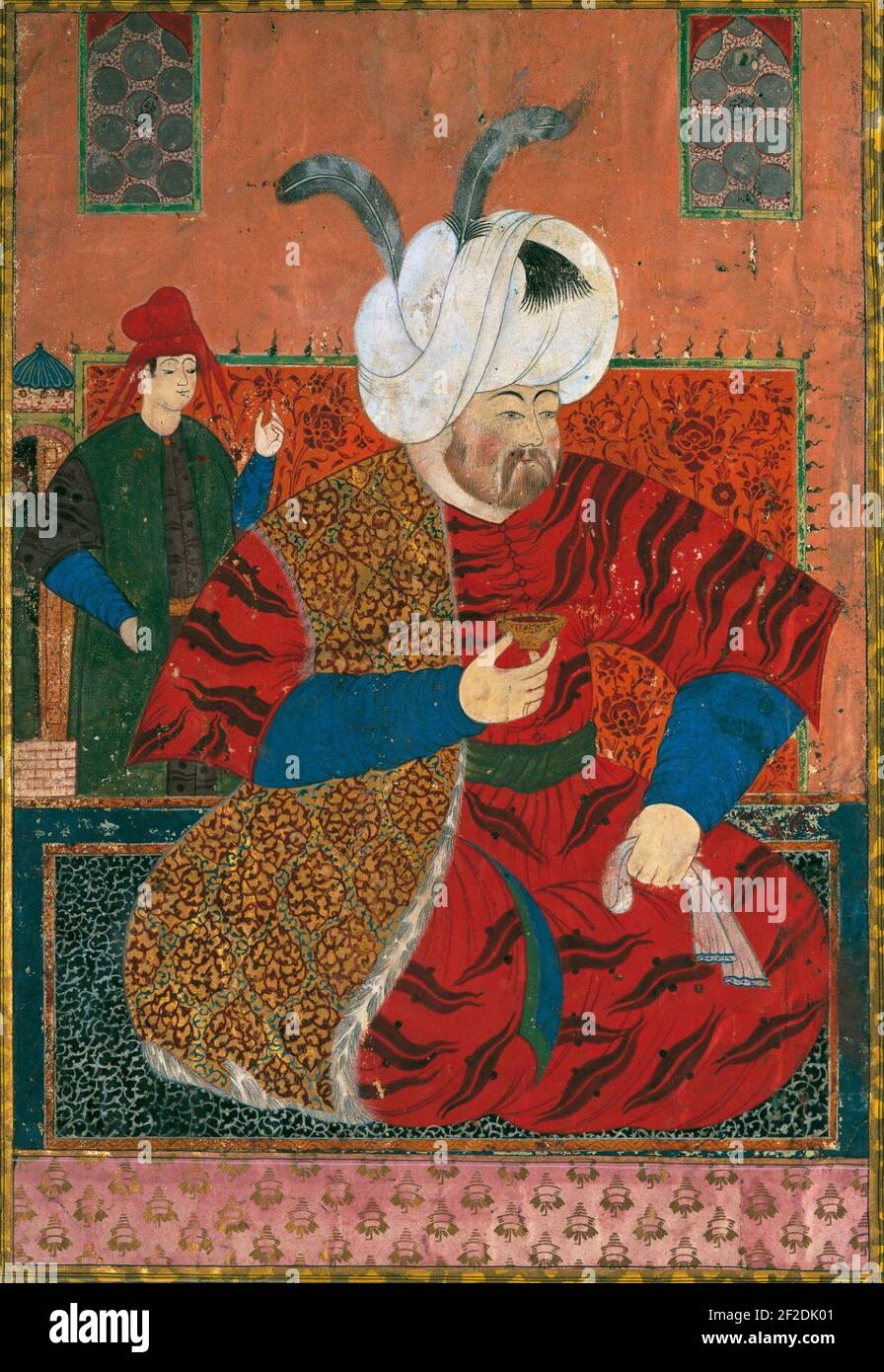 Portrait Of Sultan Selim II. Stock Photo