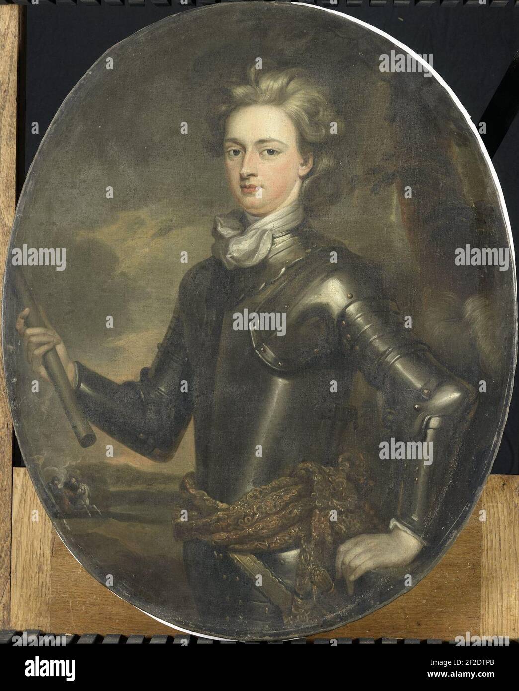Portret van de eerste graaf van Albemarle Stock Photo