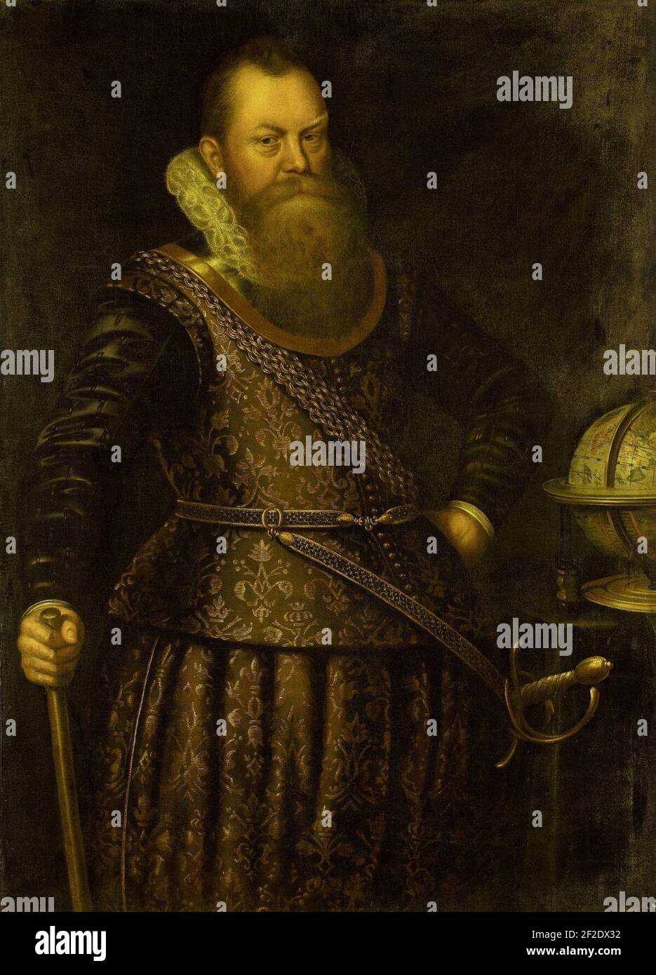 Portret van Frederik Houtman (1571-1627) Stock Photo