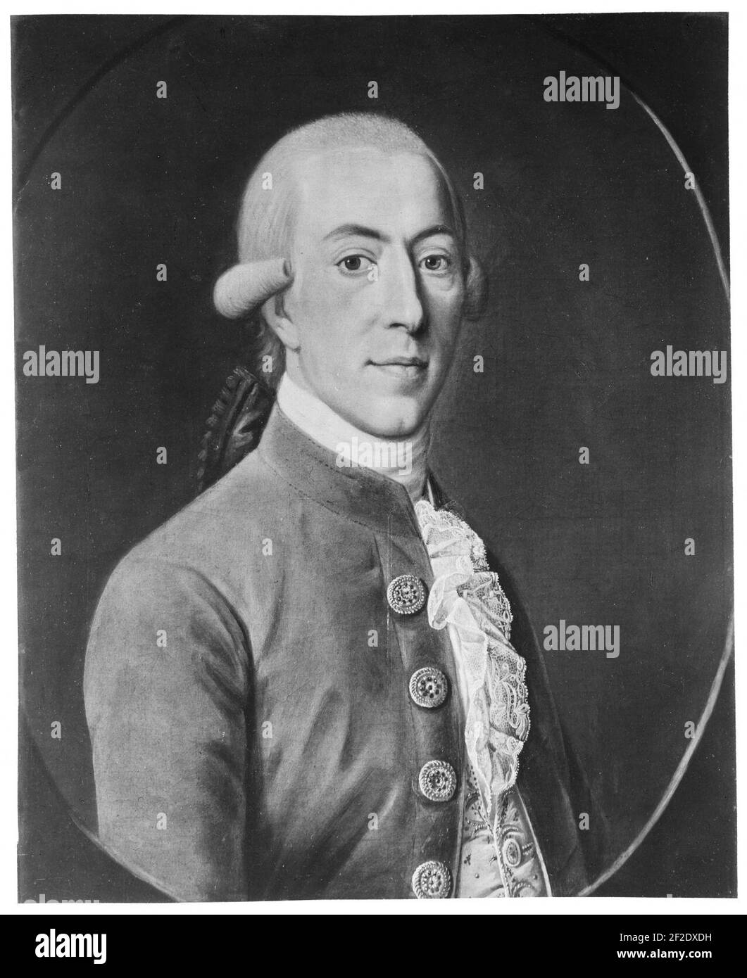 Portret van Idzerd Aebinga van Humalda (1754-1834). Stock Photo