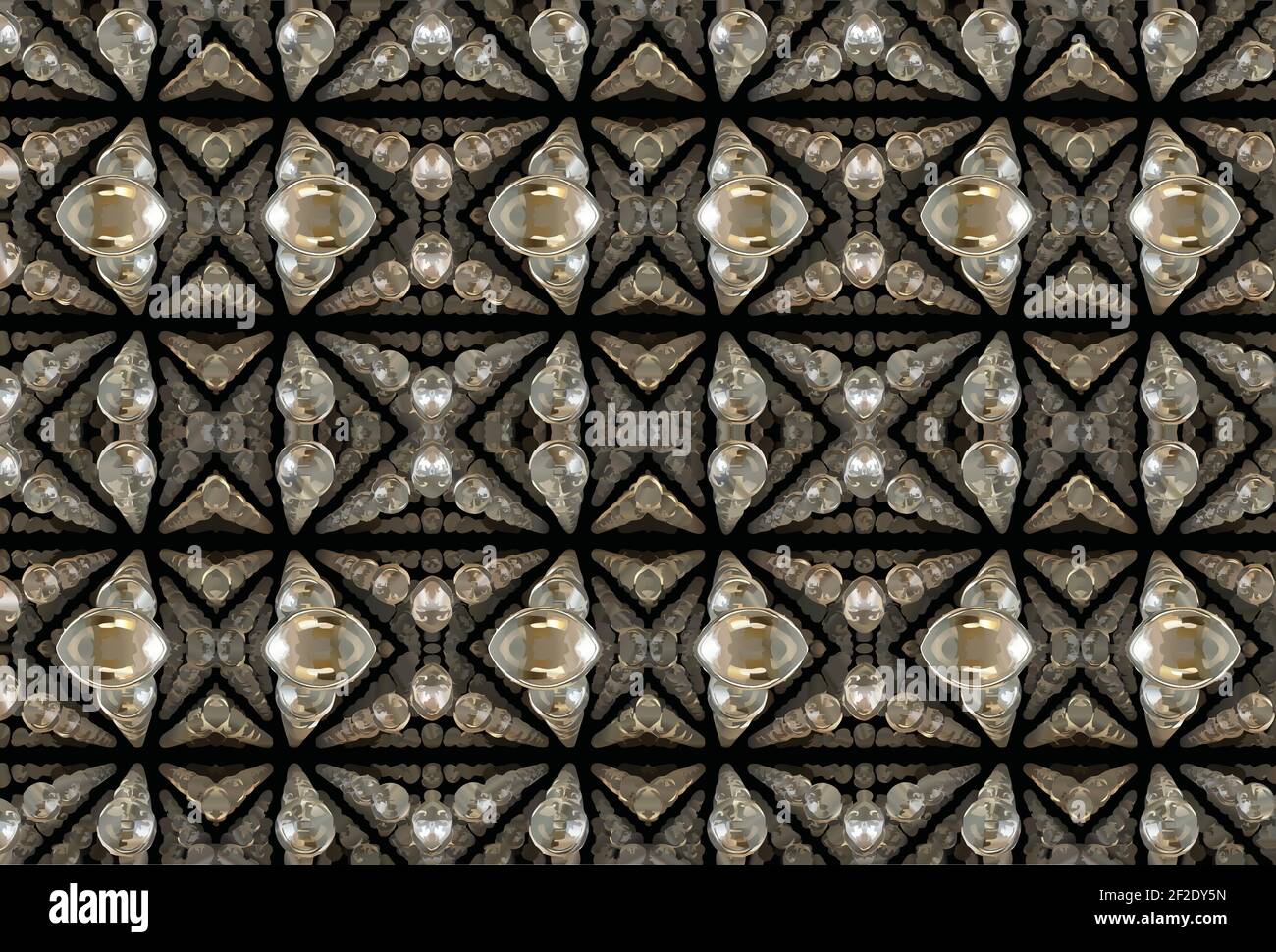 Vector illustration geometric background a jeweled pattern Stock Vector