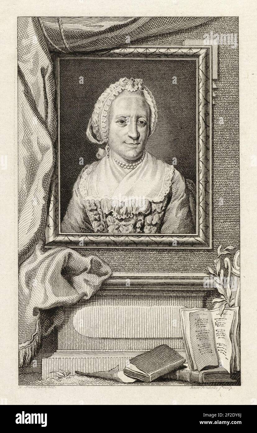 Portret van Lucretia Wilhelmina van Merken. Stock Photo
