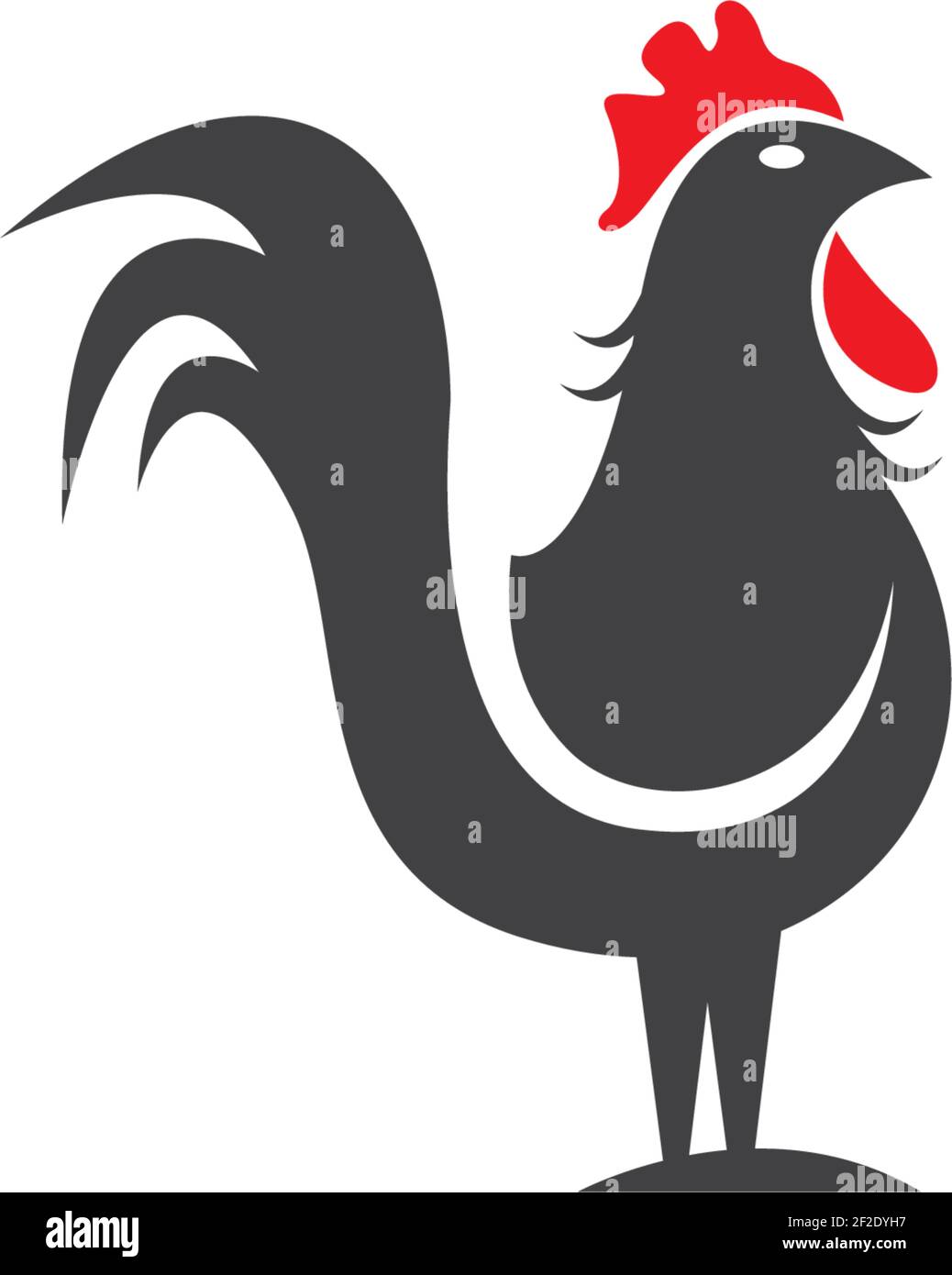 Rooster logo template vector icon illustration Stock Vector Image & Art ...