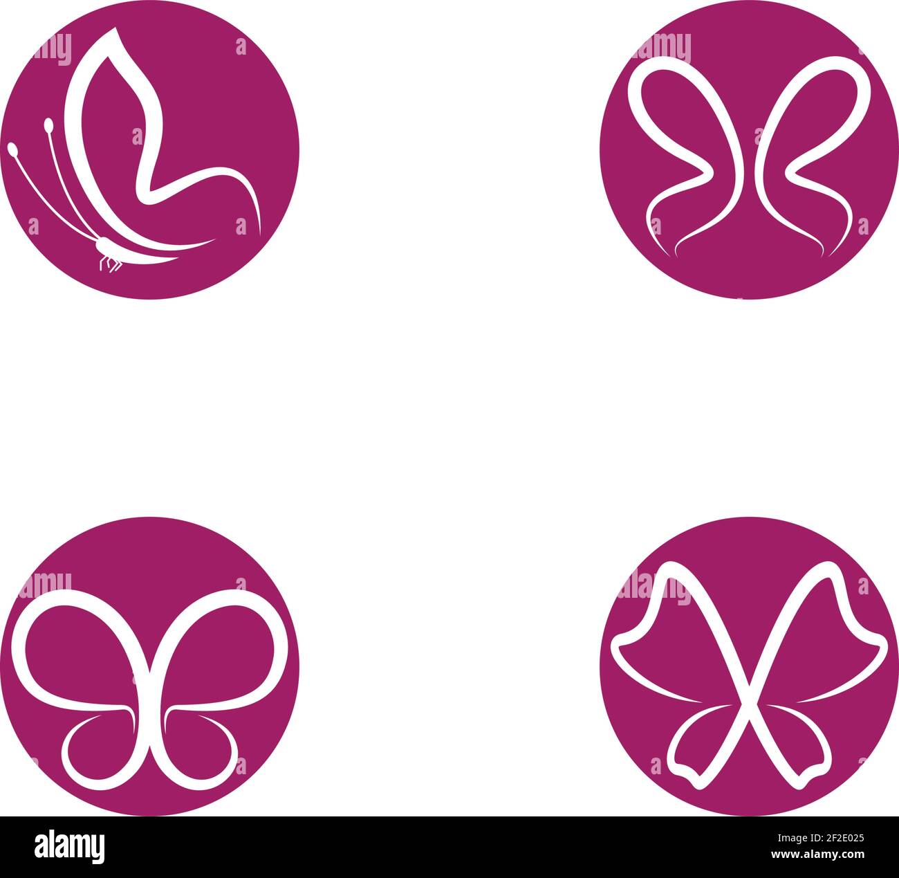 Butterfly logo template vector icon illustration design Stock Vector ...