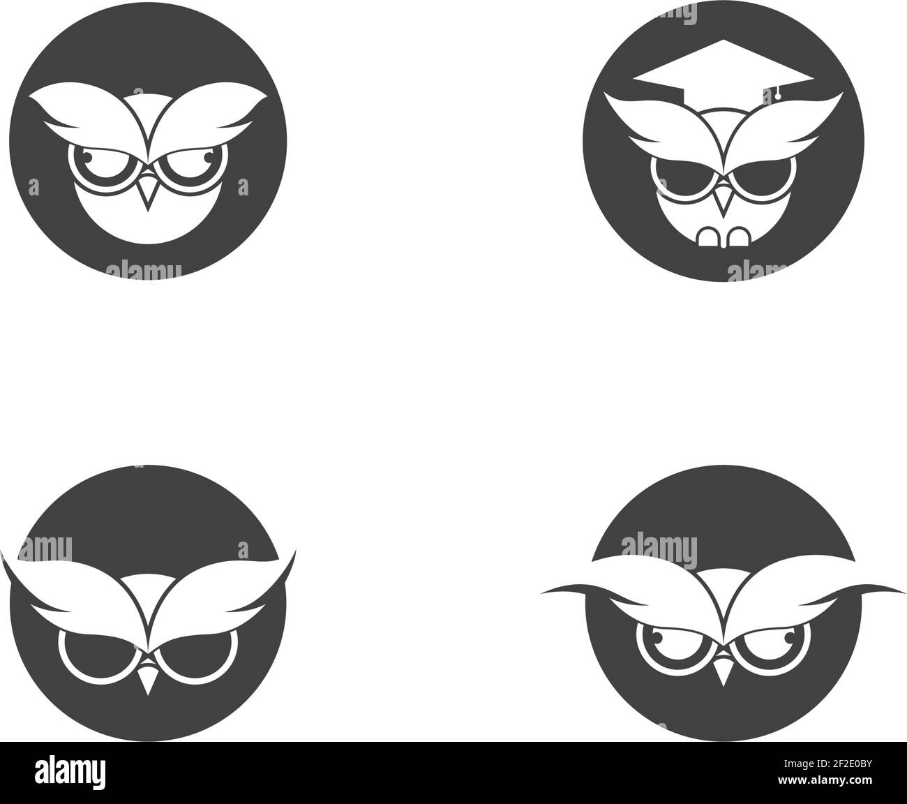 Owl logo template vector icon illustration design Stock Vector Image ...
