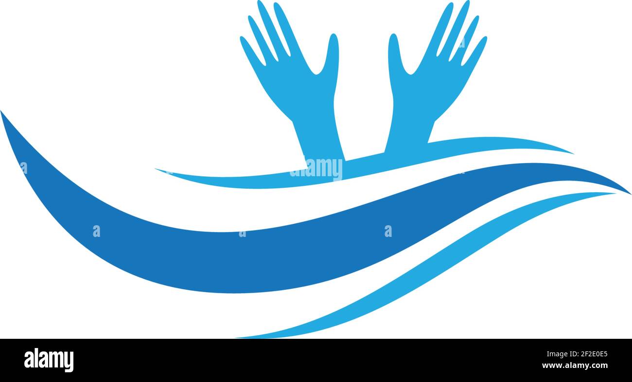 Hand help logo template vector icon illustration design Stock Vector