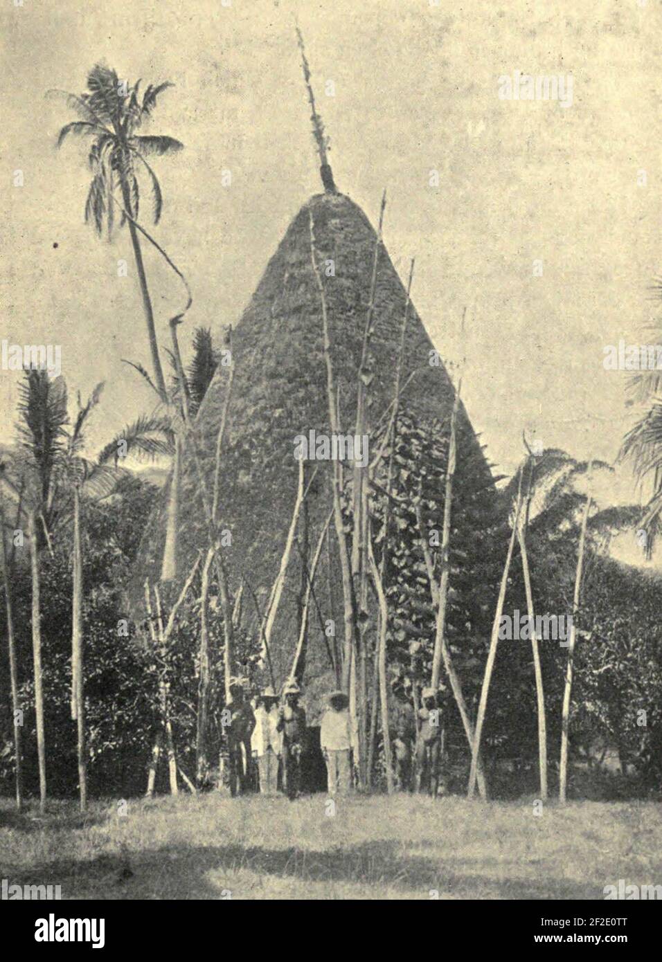 A Native House, New Caledonia. Stock Photo