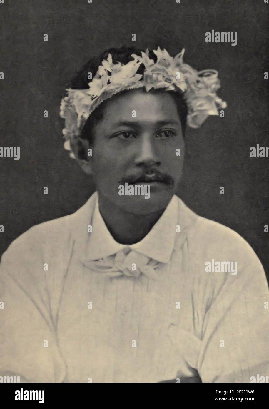 A Pure-Caste Tahitians - Nature's Gentleman. Stock Photo