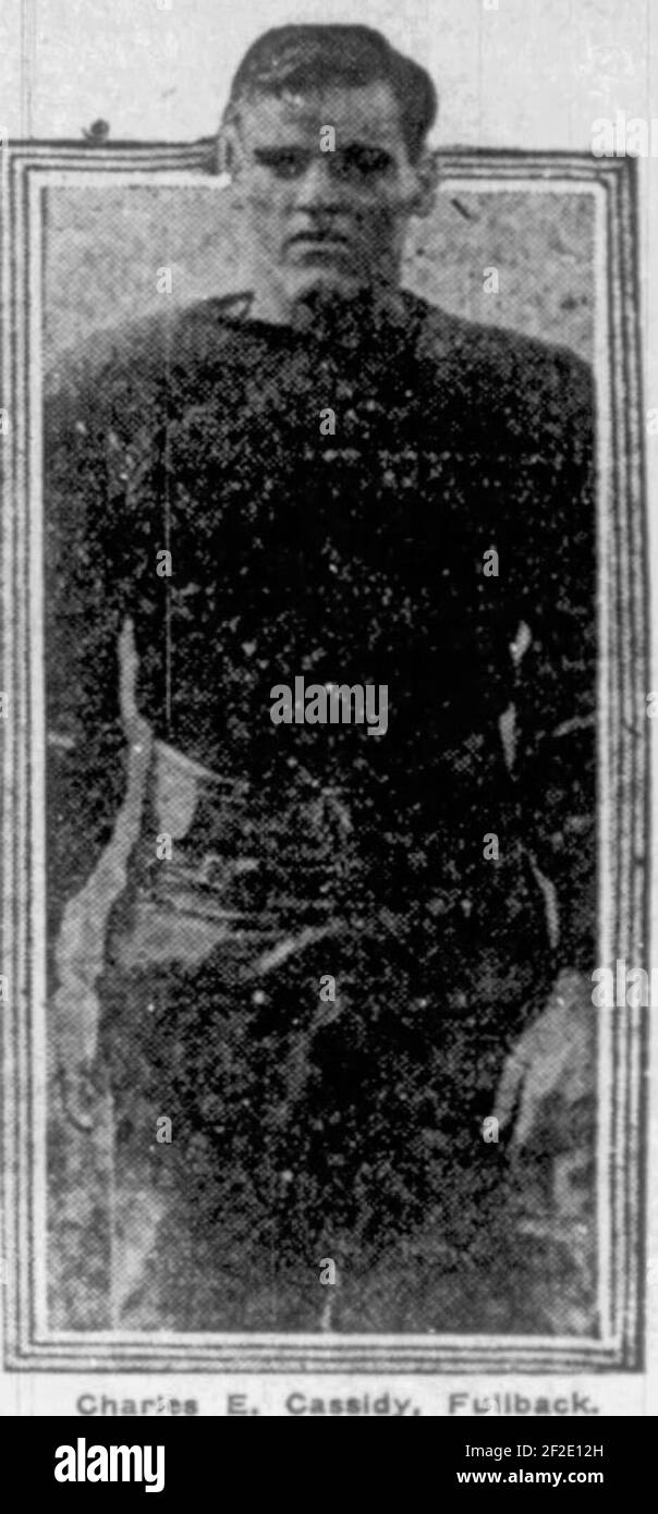 Charles E. Cassidy, Fullback Stock Photo