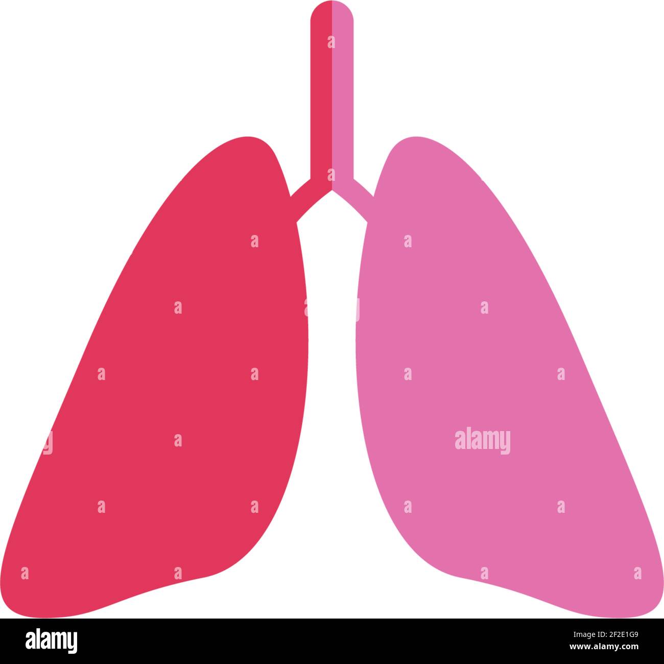 Lung logo template vector icon illustration design Stock Vector