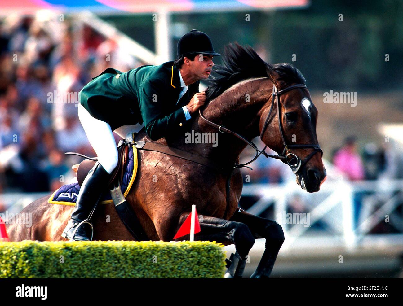 Pessoa Ridden CSIO Barcelona 1994, Rodrigo Pessoa (BRA) riding Loro Piana Tomboy ...