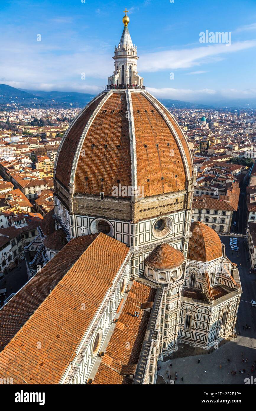 Rooftop view of medieval Duomo cathedral in Florence Stock Photo - Alamy