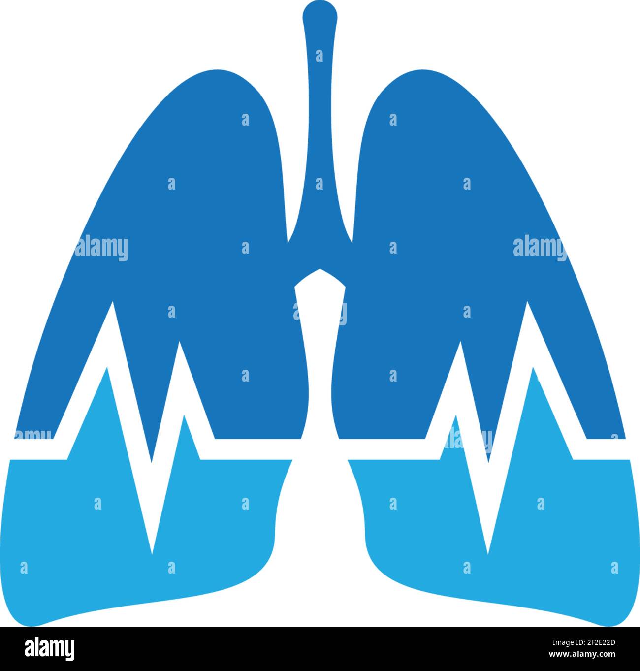 Lung logo template vector icon illustration design Stock Vector