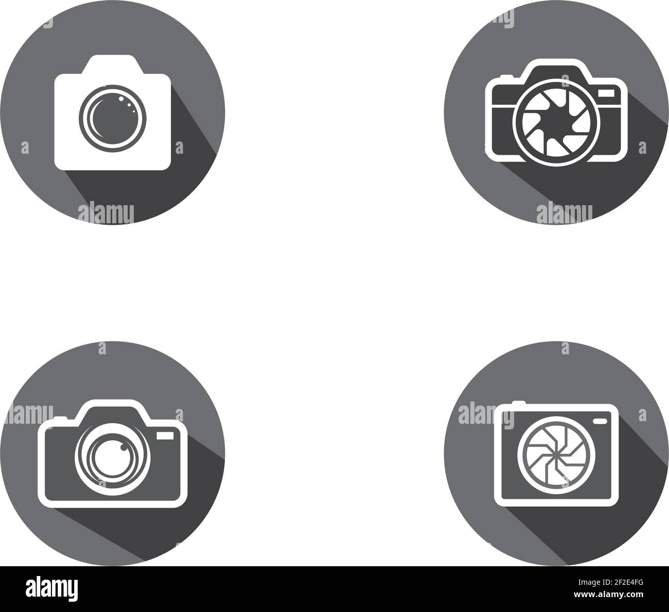 Camera logo template vector icon  illustration design Stock Vector