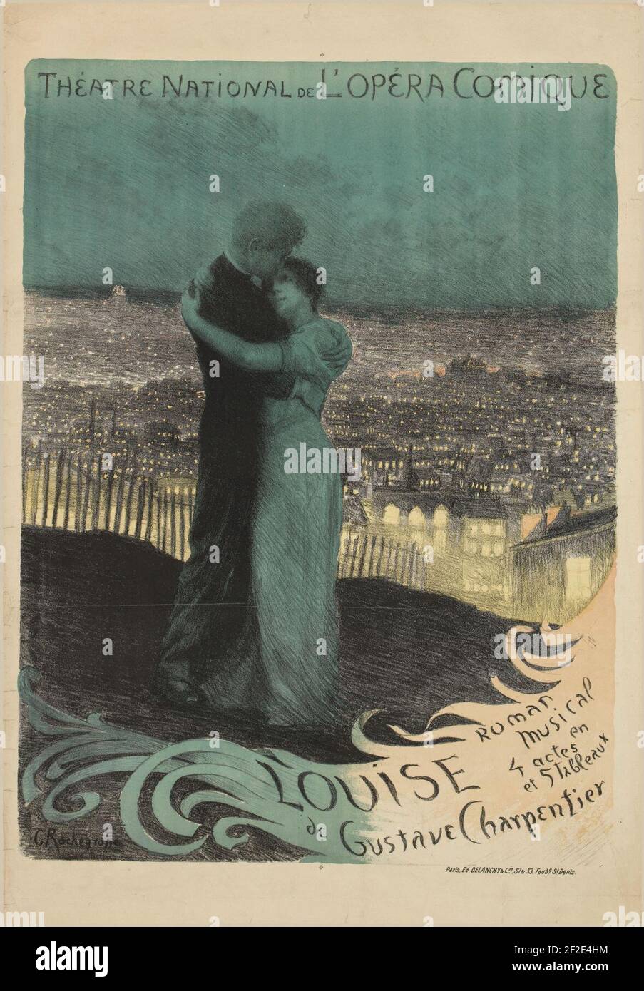 Poster Louise Opera By Charpentier Stock Photo Alamy