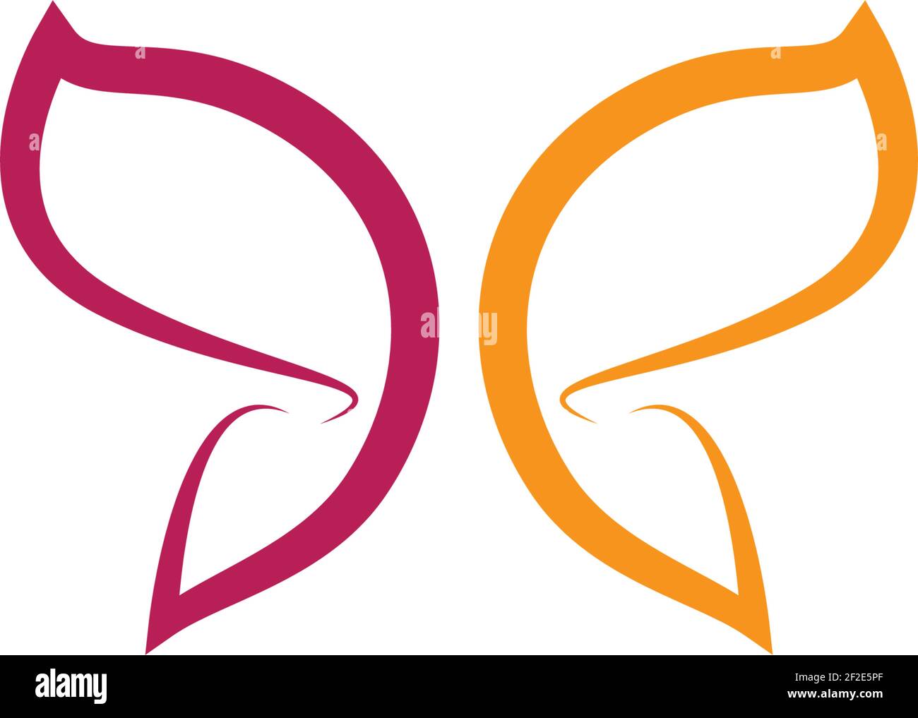 Butterfly logo template vector icon illustration design Stock Vector ...