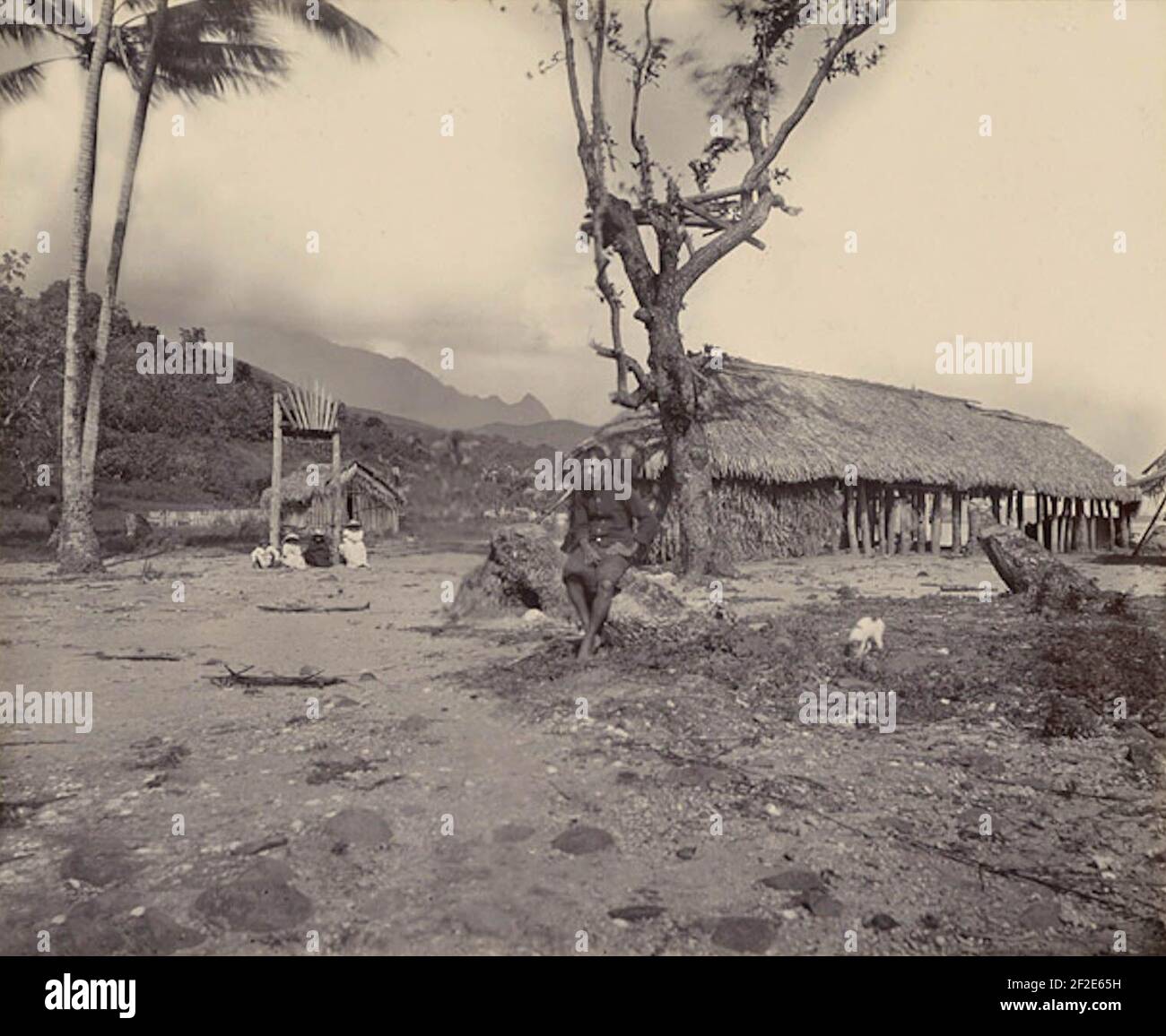Le fort de Teraupo , 1897 Stock Photo