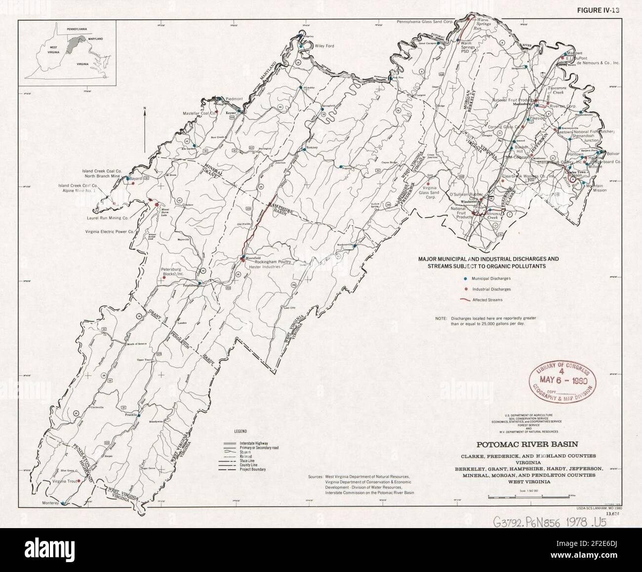 Potomac River basin Clarke, Frederick, and Highland Counties