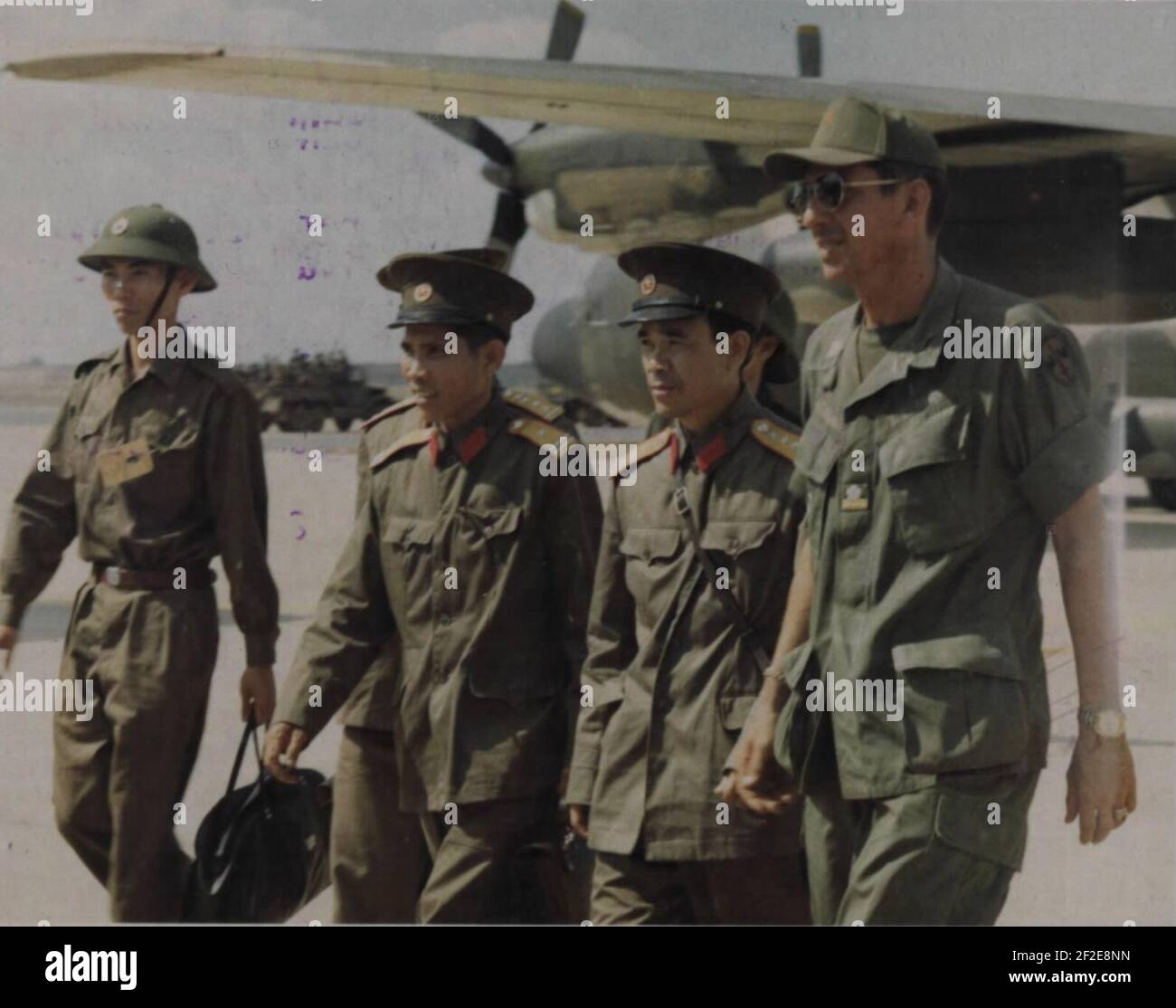 POW release Bien Hoa Air Base, 26 January 1973. Stock Photo