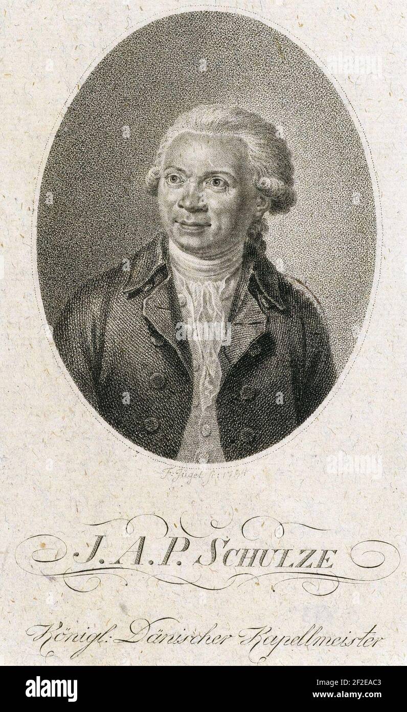 J.A.P. Schulz (1794). Stock Photo