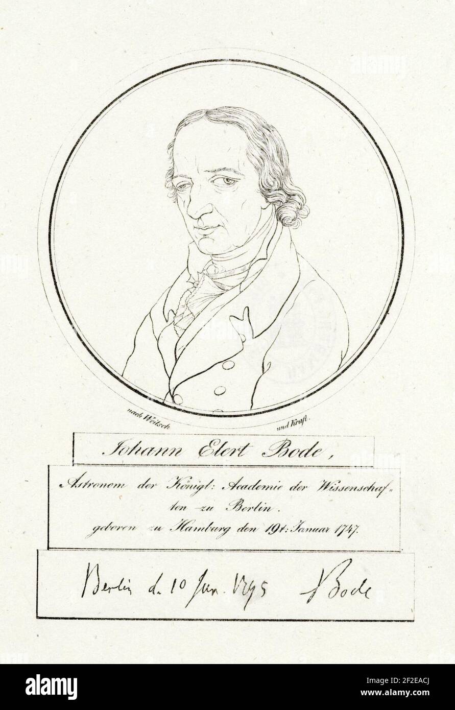 Johann Elert Bode (1795 Stock Photo Alamy