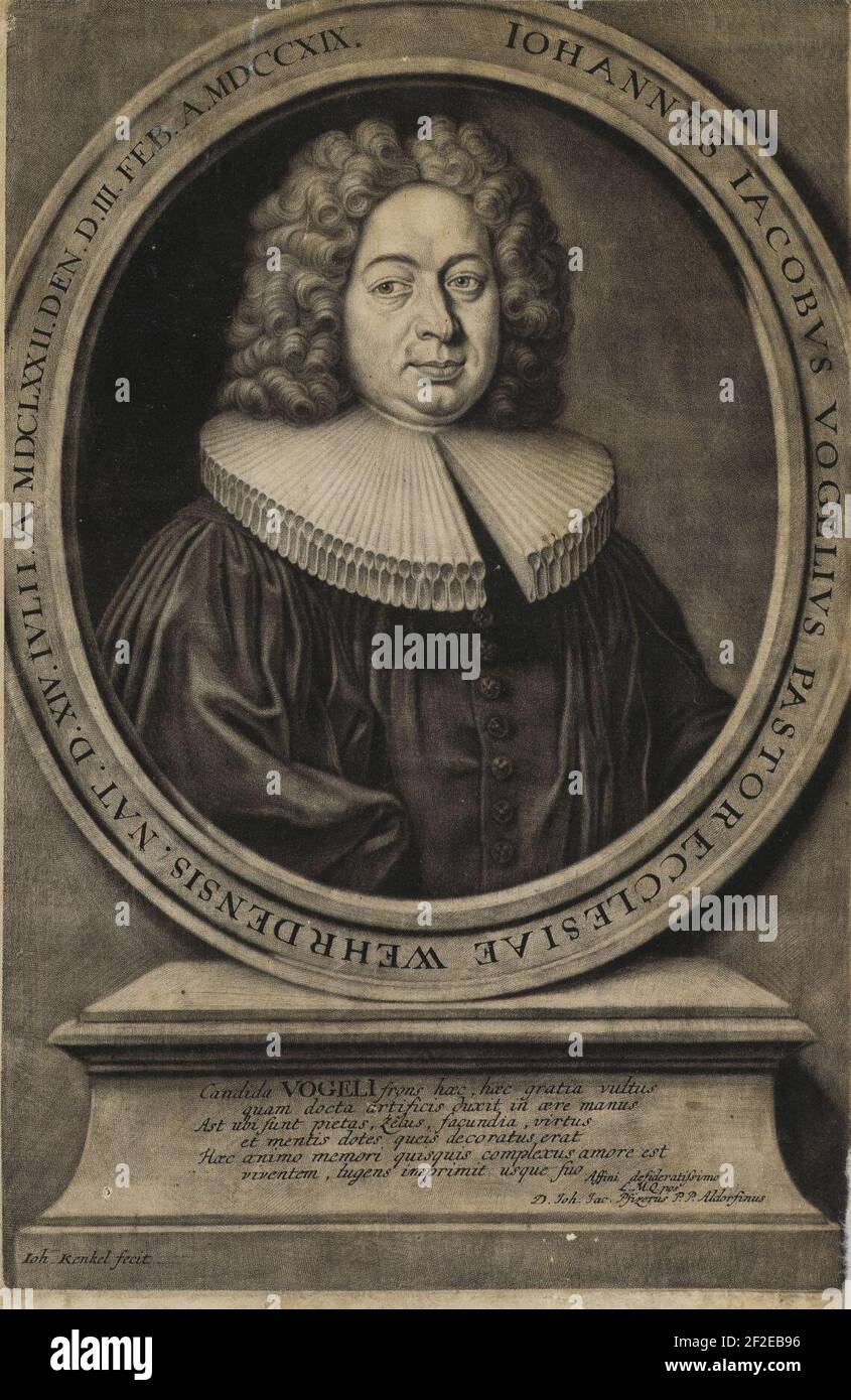 Bildnis von Johannes Jakob Vogel Stock Photo Alamy