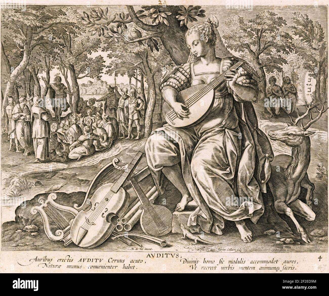 Auditus (Die fünf Sinne) (1650 Stock Photo - Alamy