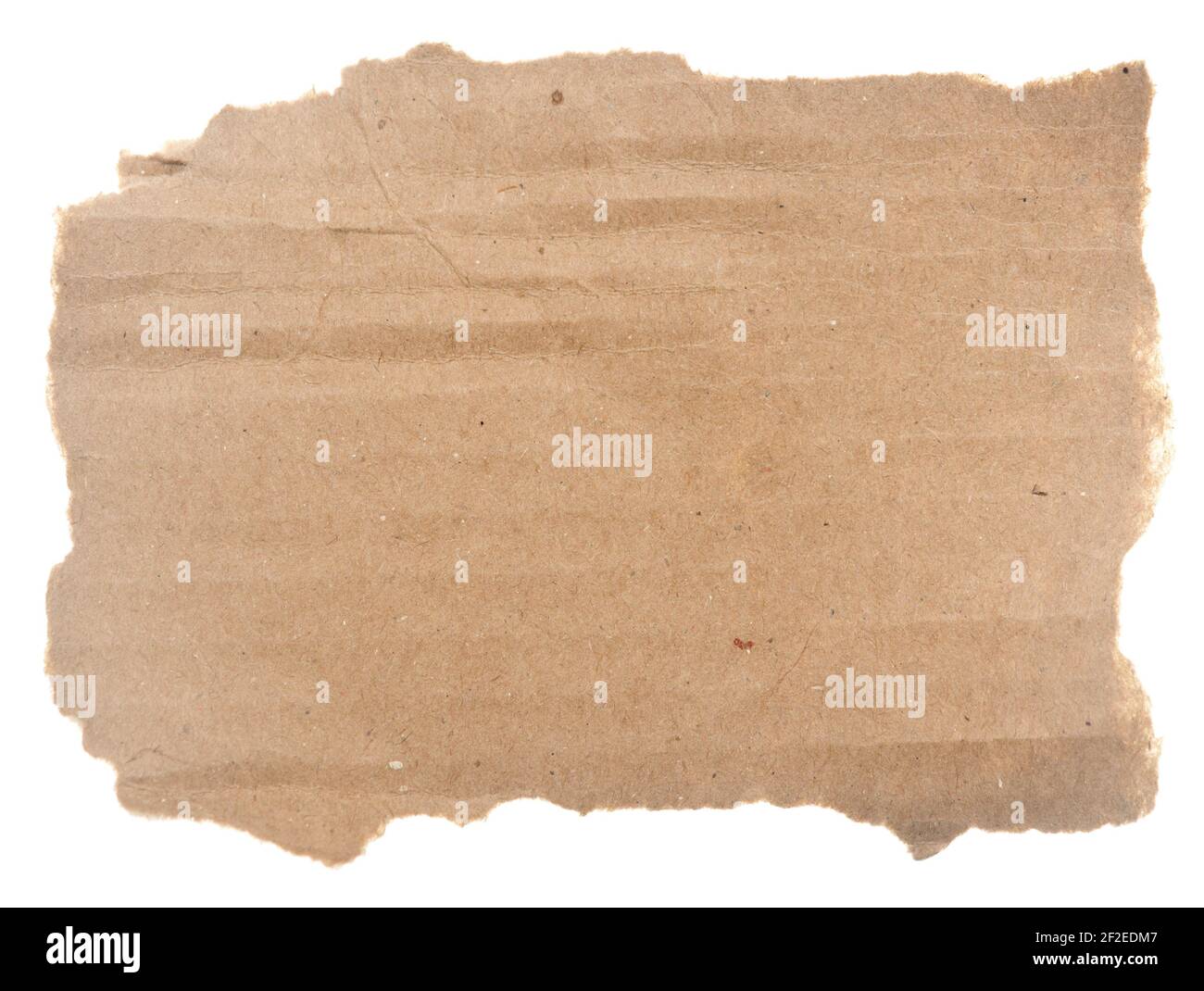 Piece of cardboard isolated on white background Stock Photo - Alamy