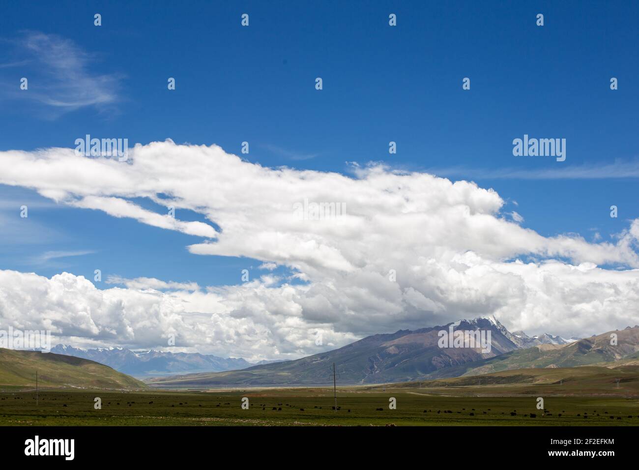 Natural scenery of Tibetan Plateau in China Stock Photo - Alamy