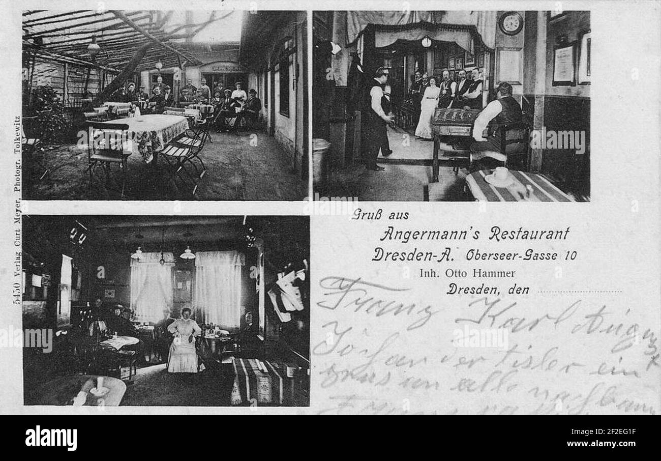 Prager Straße + Obersee bella época Dresde Stock Photo Alamy