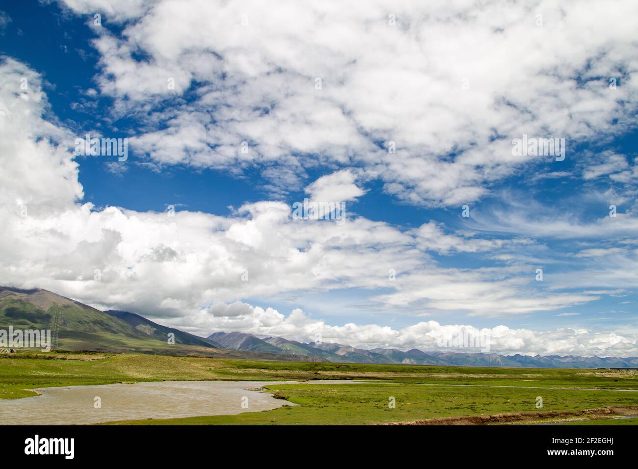 Natural scenery of Tibetan Plateau in China Stock Photo - Alamy