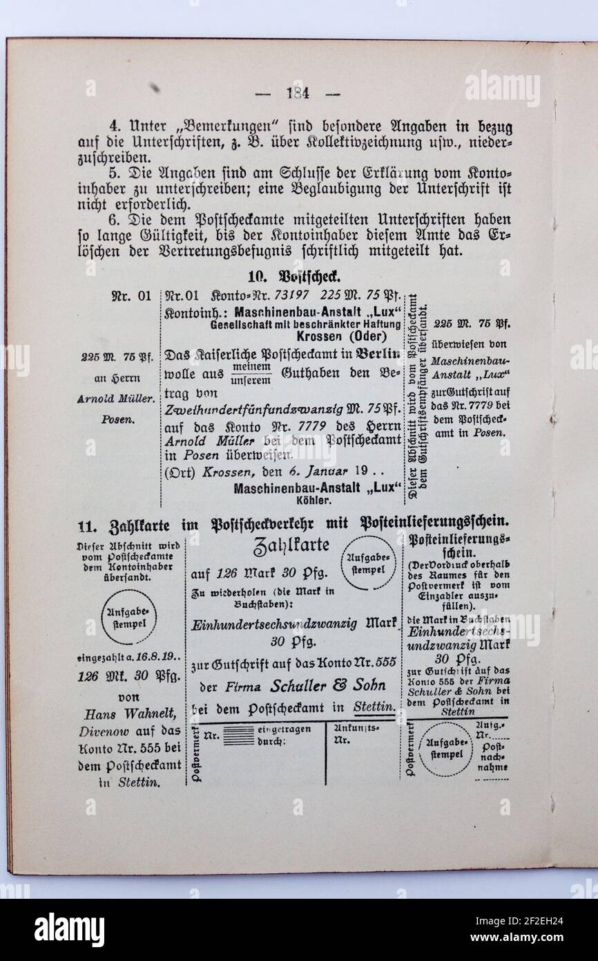 Praktische Korrespondenz des Kaufmanns 1914-184 Stock Photo - Alamy