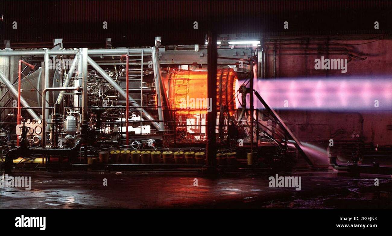 Pratt & Whitney J58 ground test Stock Photo Alamy