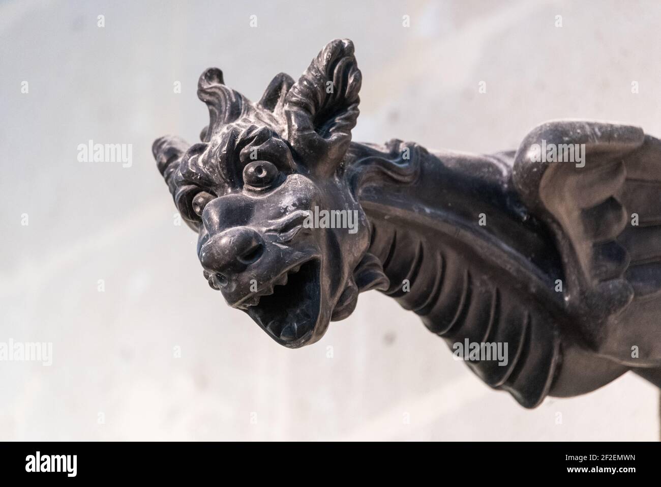 Gargoyle Display Gargoyles on display in Chateau Pierrefonds in the Oise department ...