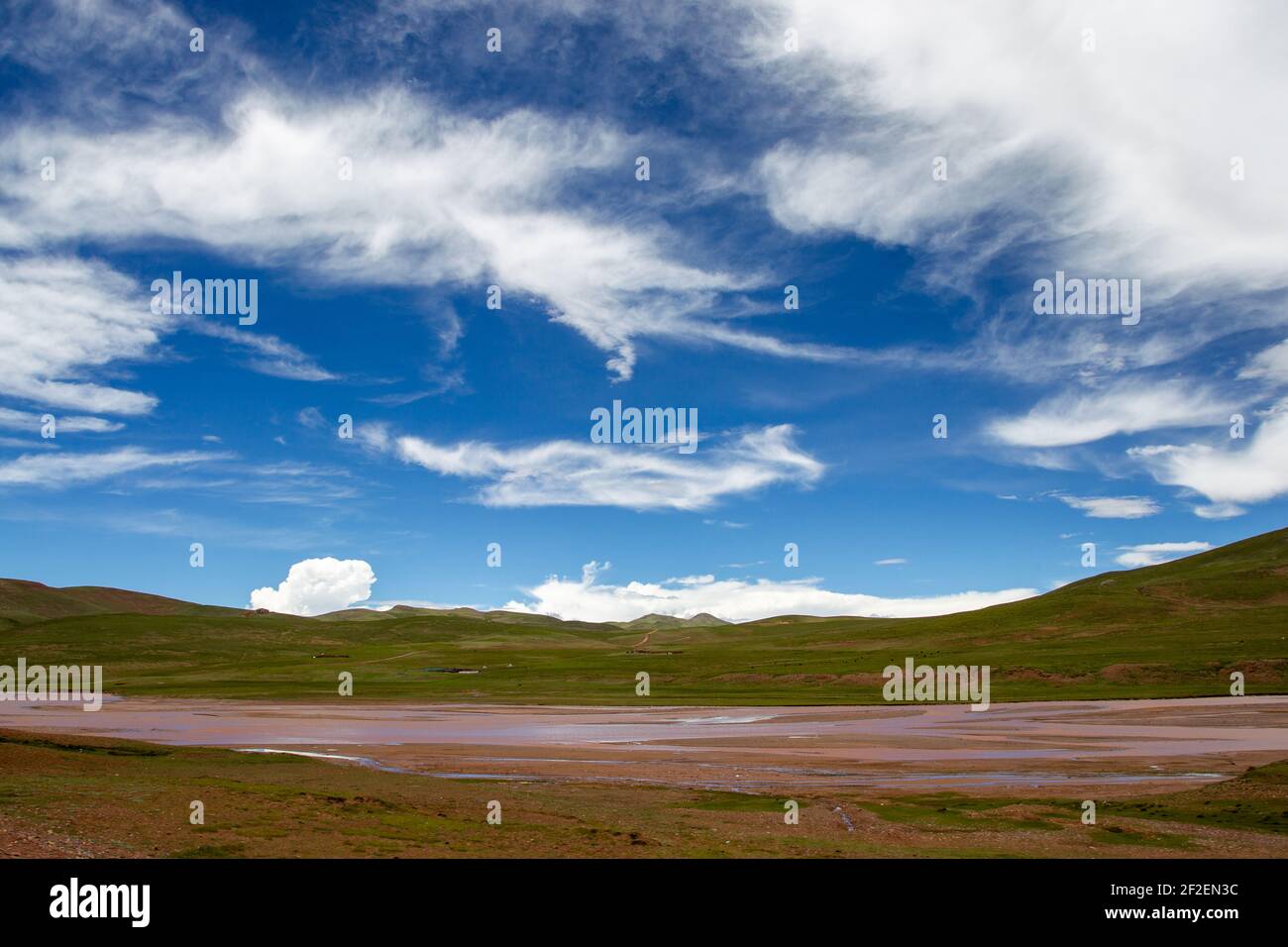 Natural scenery of Tibetan Plateau in China Stock Photo - Alamy