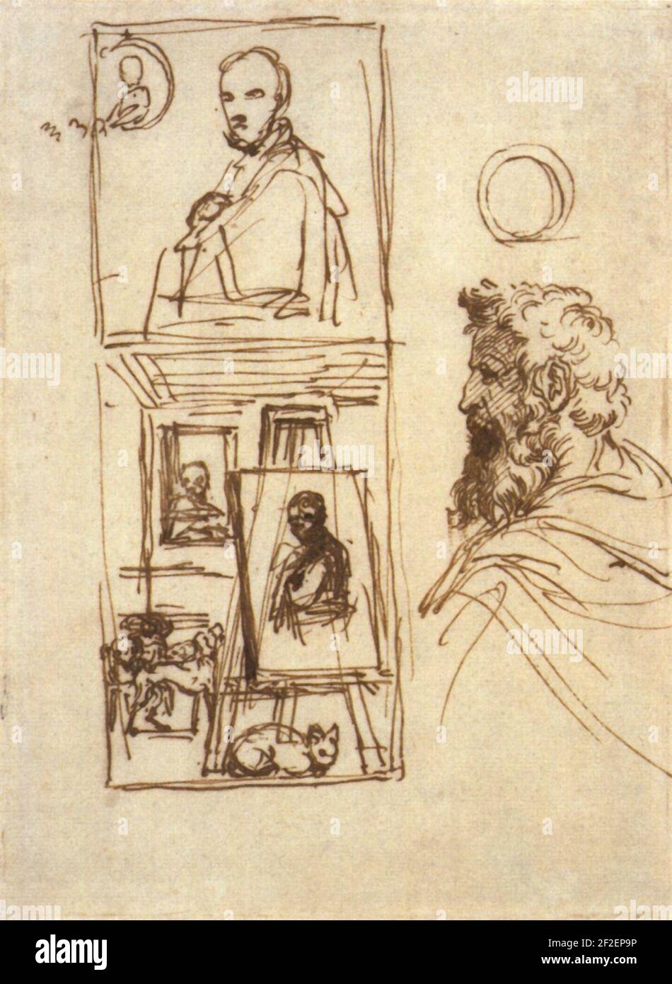 Self portrait at the easel hi-res stock photography and images - Alamy