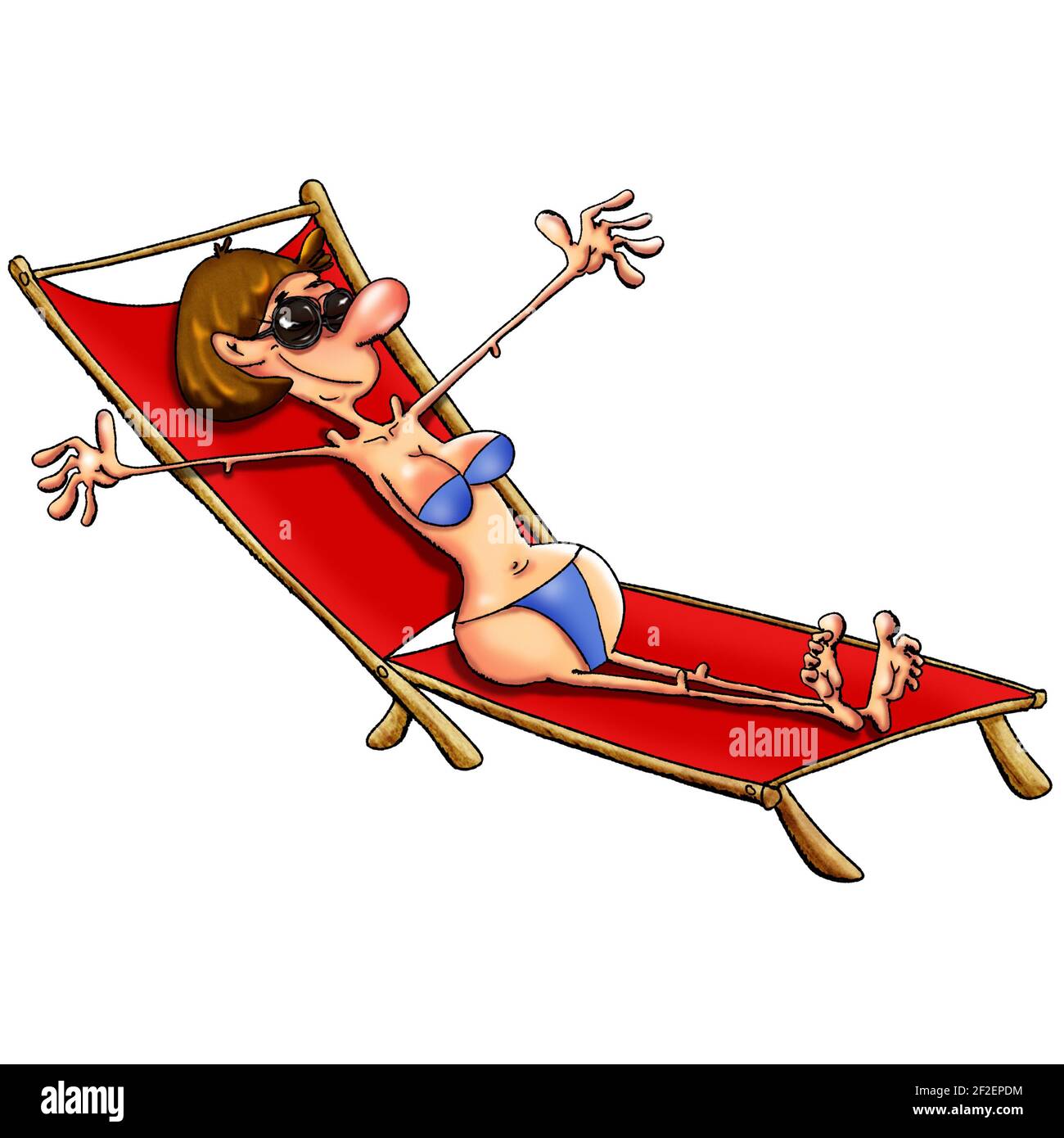 Sunbathing Cut Out Stock Images and Pictures picture picture