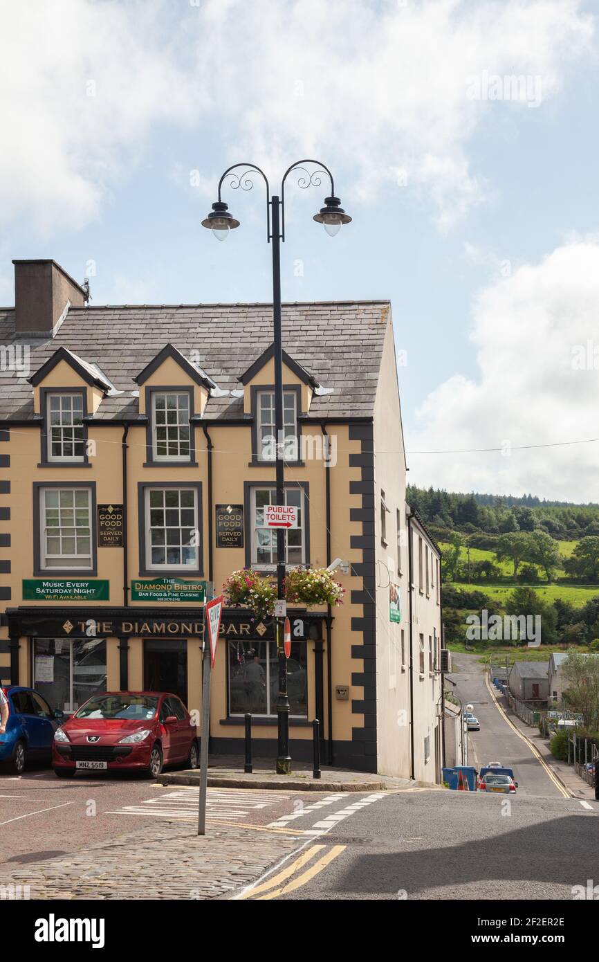The Diamond Bar and Bistro on the Diamond in Ballycastle, Moyle, County Antrim, Northern Ireland, UK Stock Photo