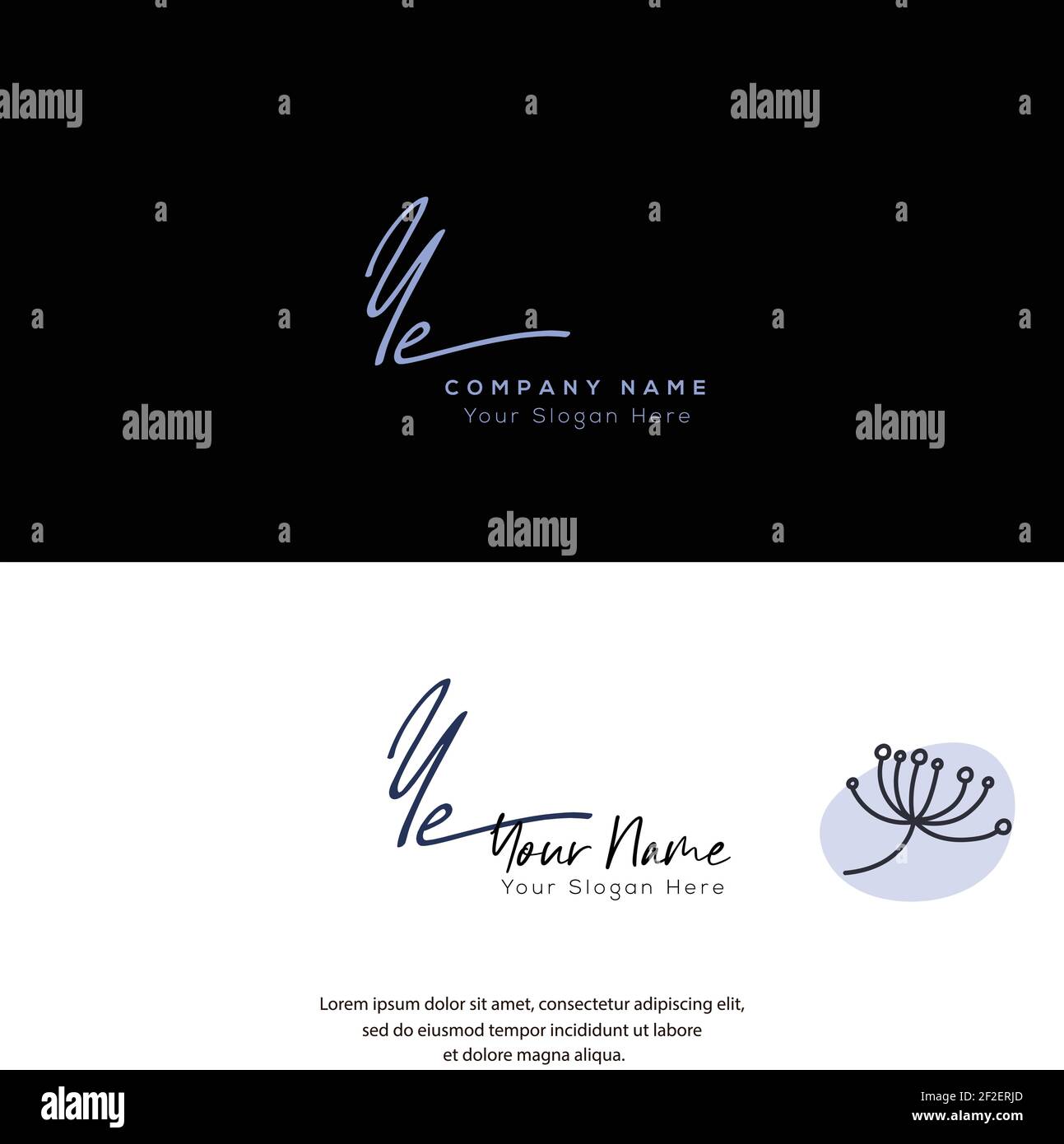 Y signature logo hi-res stock photography and images - Alamy