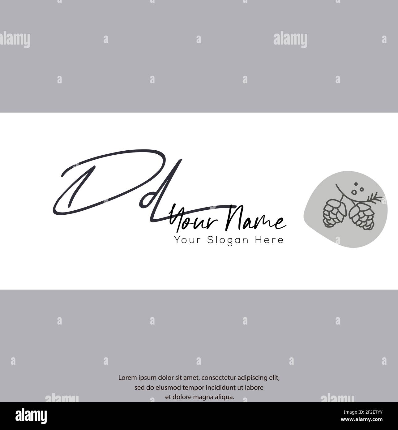 D D DD Initial letter handwriting and signature logo. Beauty vector initial logo .Fashion, boutique, floral and botanical Stock Vector