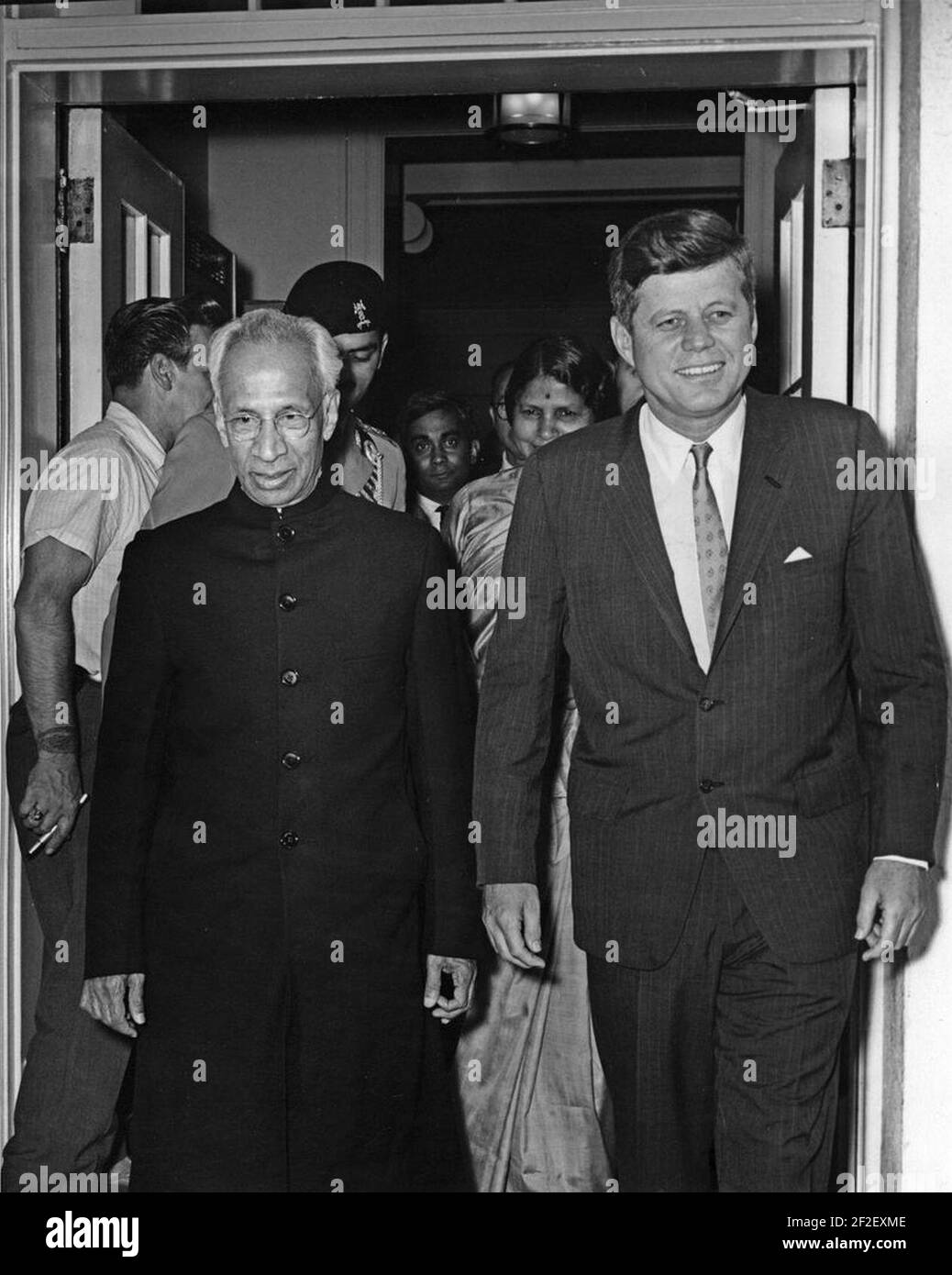 President John F. Kennedy and President Dr. Sarvepalli Radhakrishnan of ...