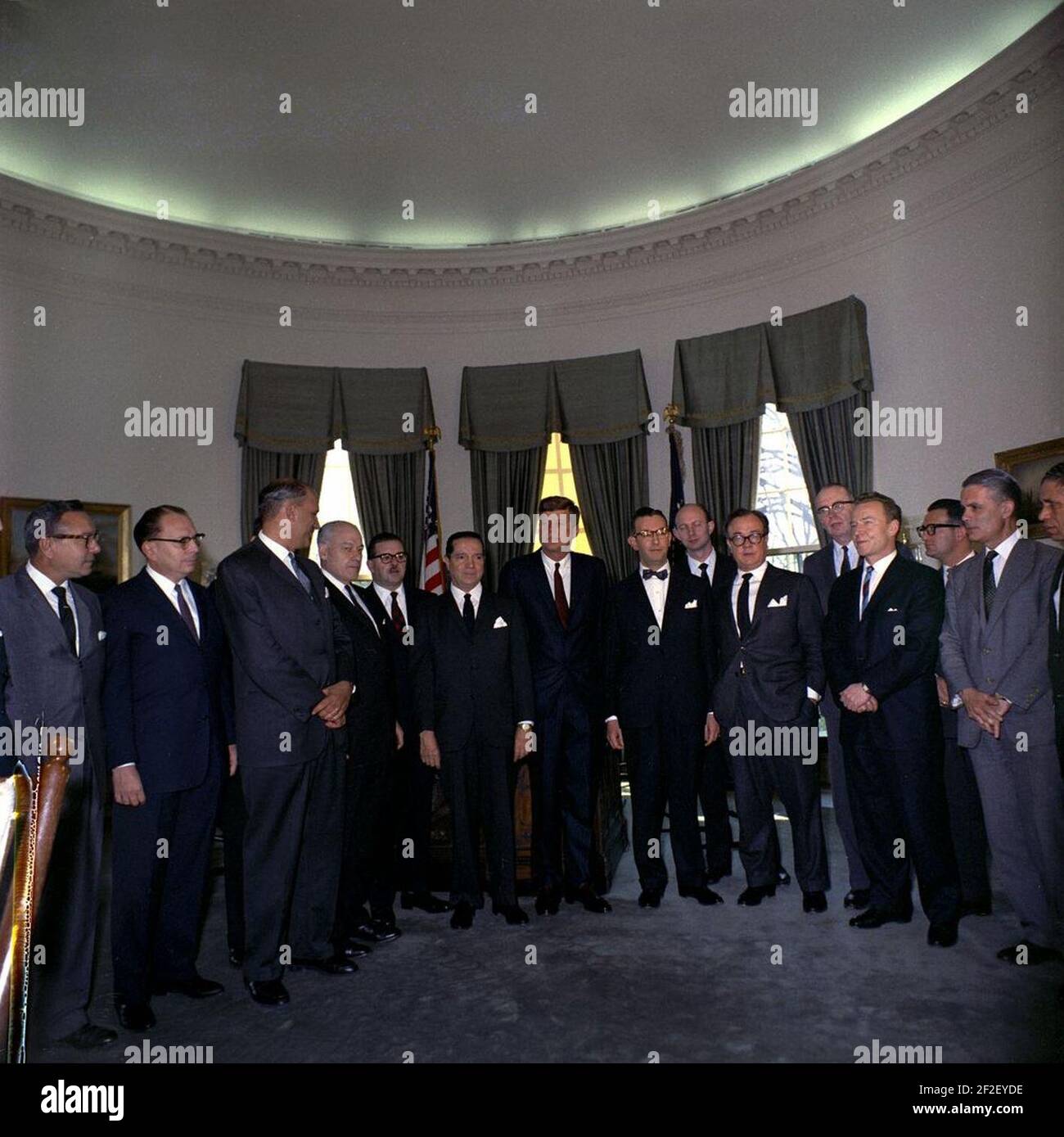 President John F. Kennedy with Members of the Organization of American ...