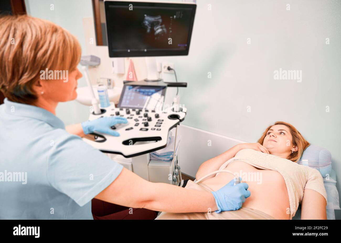 Abdominal ultrasound scan hi-res stock photography and images - Alamy