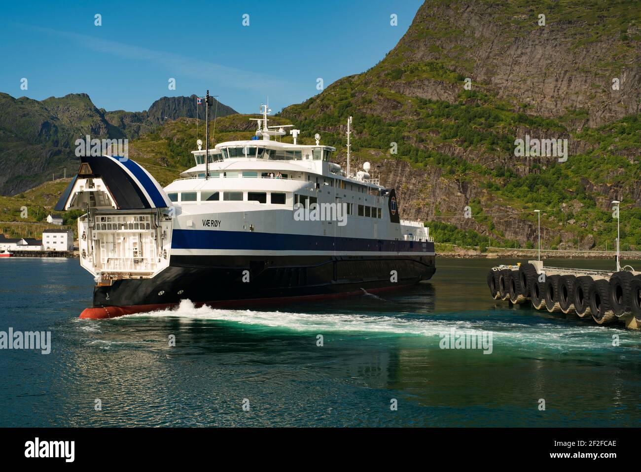 Quick Ferry and Express boat from Moskenes to Bodo on Lofoten Islands Stock  Photo - Alamy