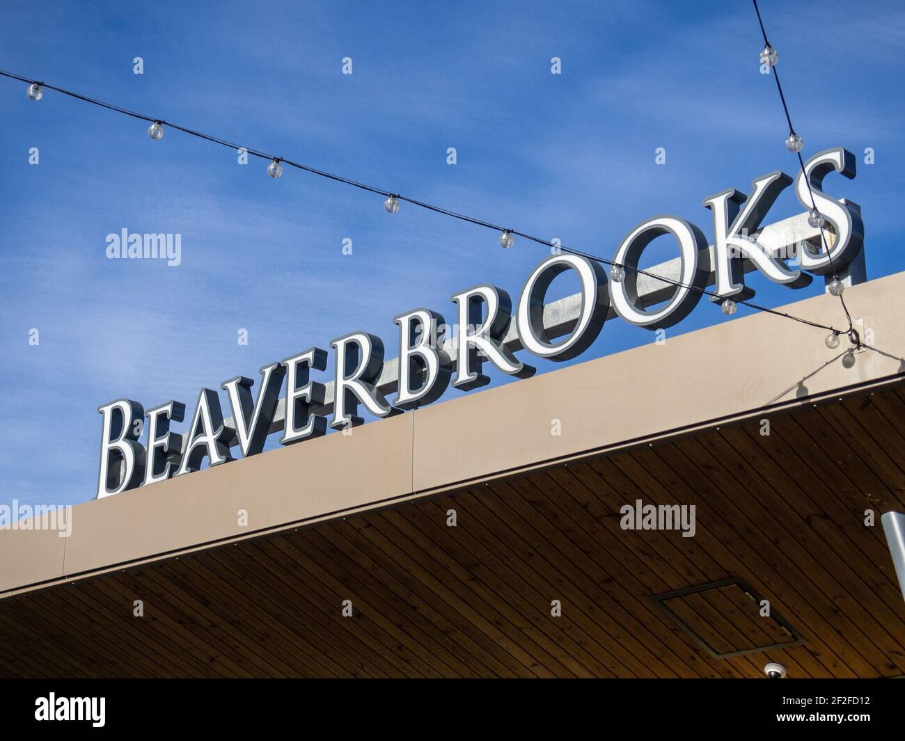Beaverbrooks store front and sign, Rushden Lakes Shopping Centre
