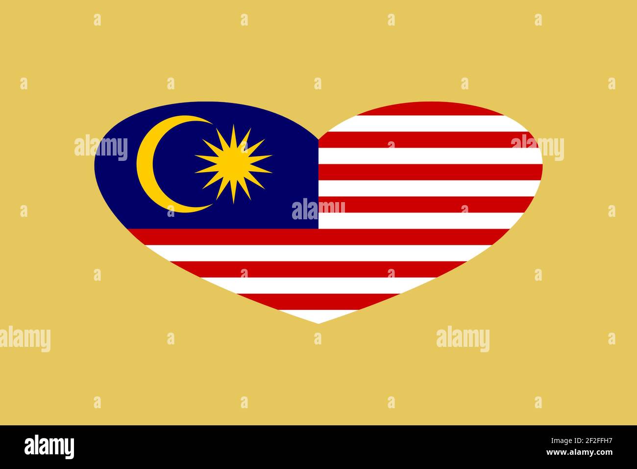 Love Malaysia Heart Flag Icon High Resolution Stock Photography 